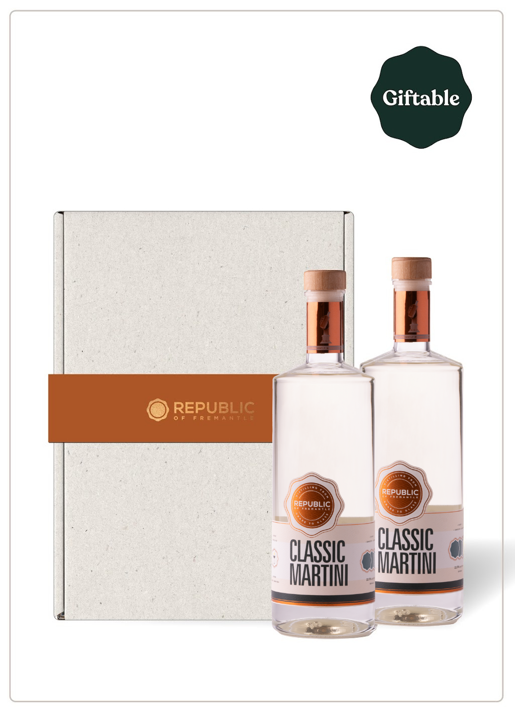 Classic Martini Bottled Cocktail Gift Set